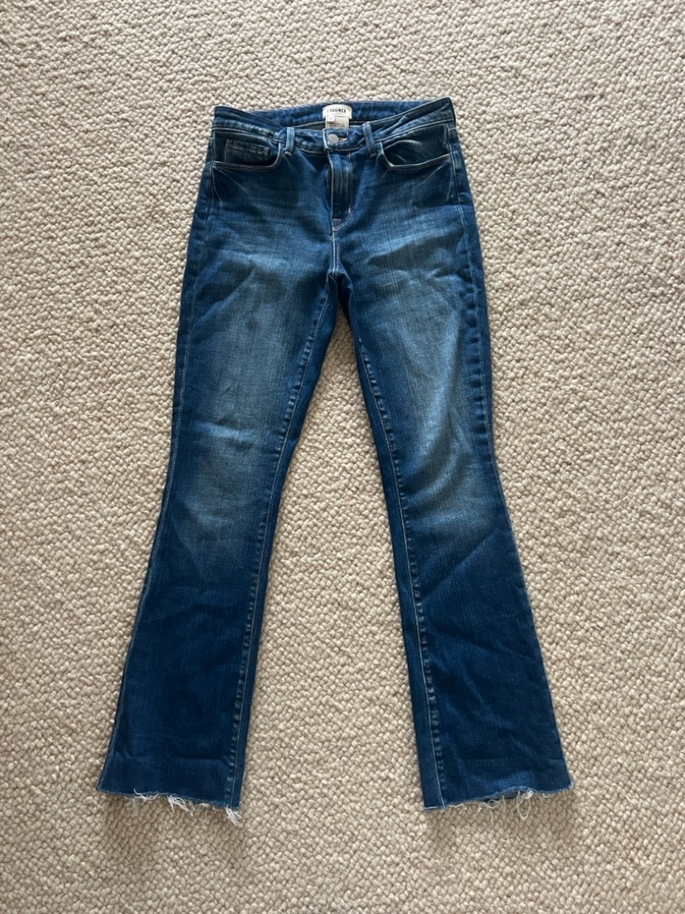 L’AGENCE straight leg mid rise jean